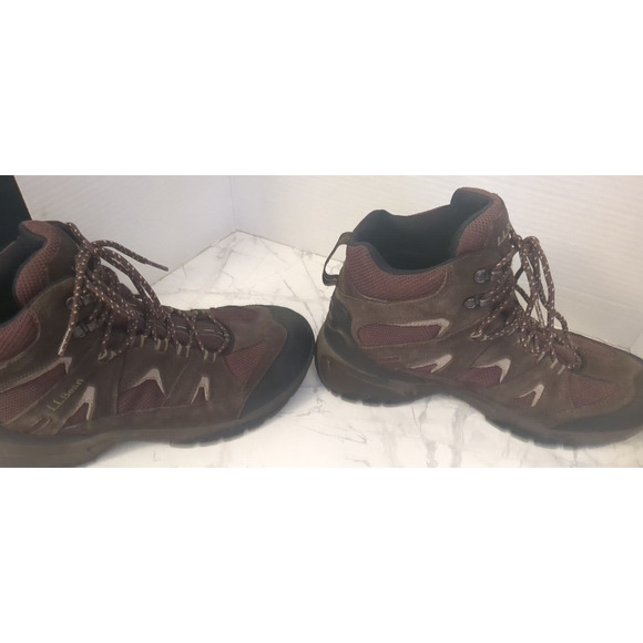 LL Bean Brown Lace Up Hiking Trail Boots Shoes Men\'s Size 12 main image 2